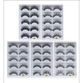 Beauty eyelashes natural long thick false eyelashes wholesale 5 pairs 3D fake mink eyelashes